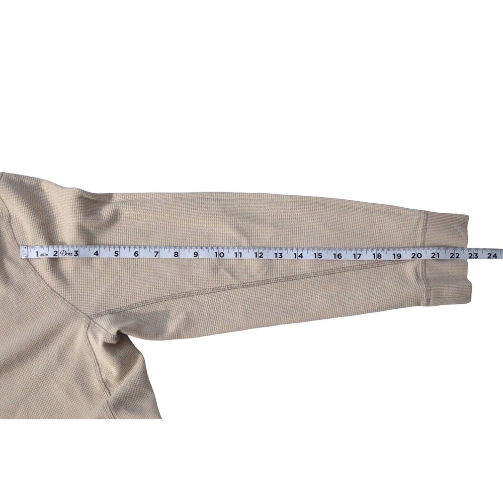 EDDIE BAUER Sweatshirt Men XL Tan Outdoor Thermal Pullover Hiking Biking Walking - Picture 8 of 8
